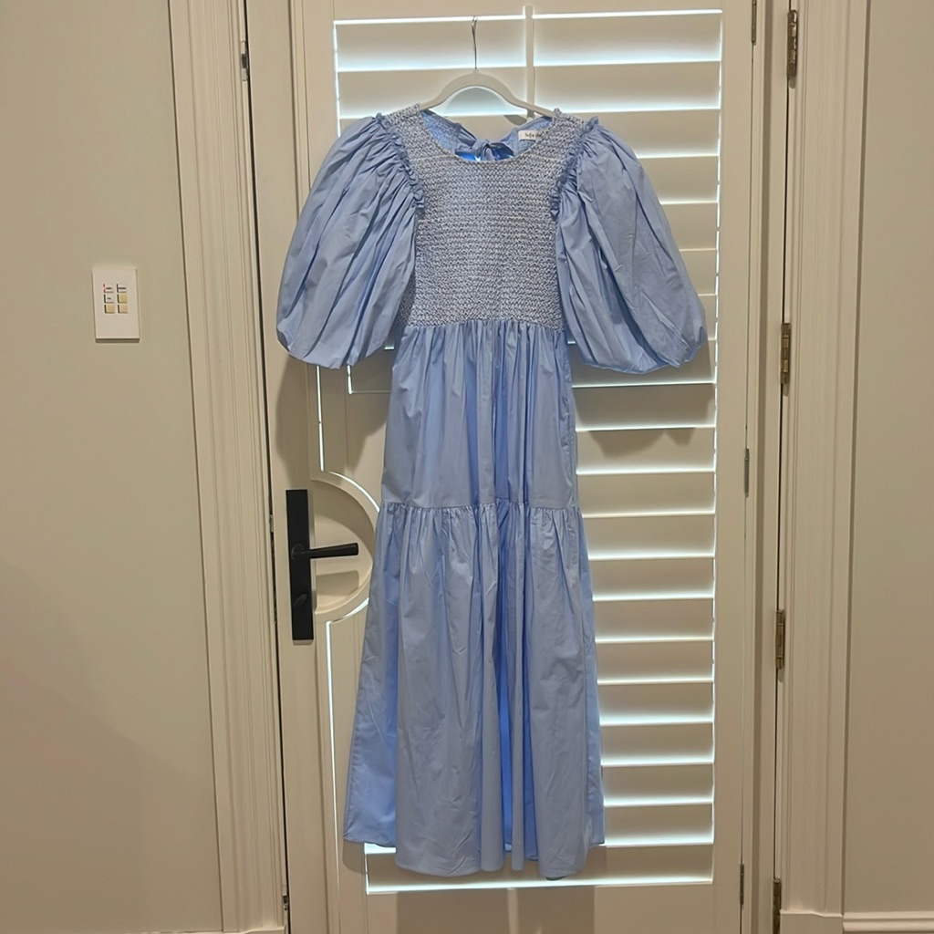 Balloon Sleeve Maxi Dress New With Tags!